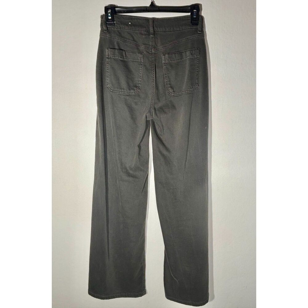 American Eagle Women’s Utility Wide Leg Pants Gray Stretch Size 00 Regular